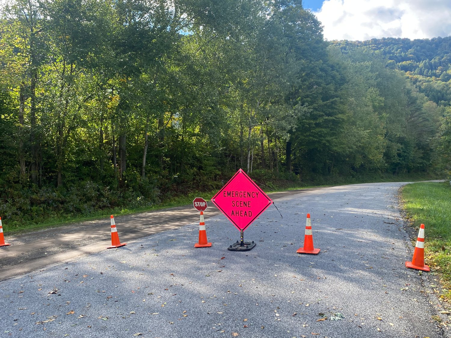 Walton’s South River Road was closed at the village line and at the state Route 10 entrance, following Sunday’s storm which downed numerous trees, snapped utility poles and live wires.